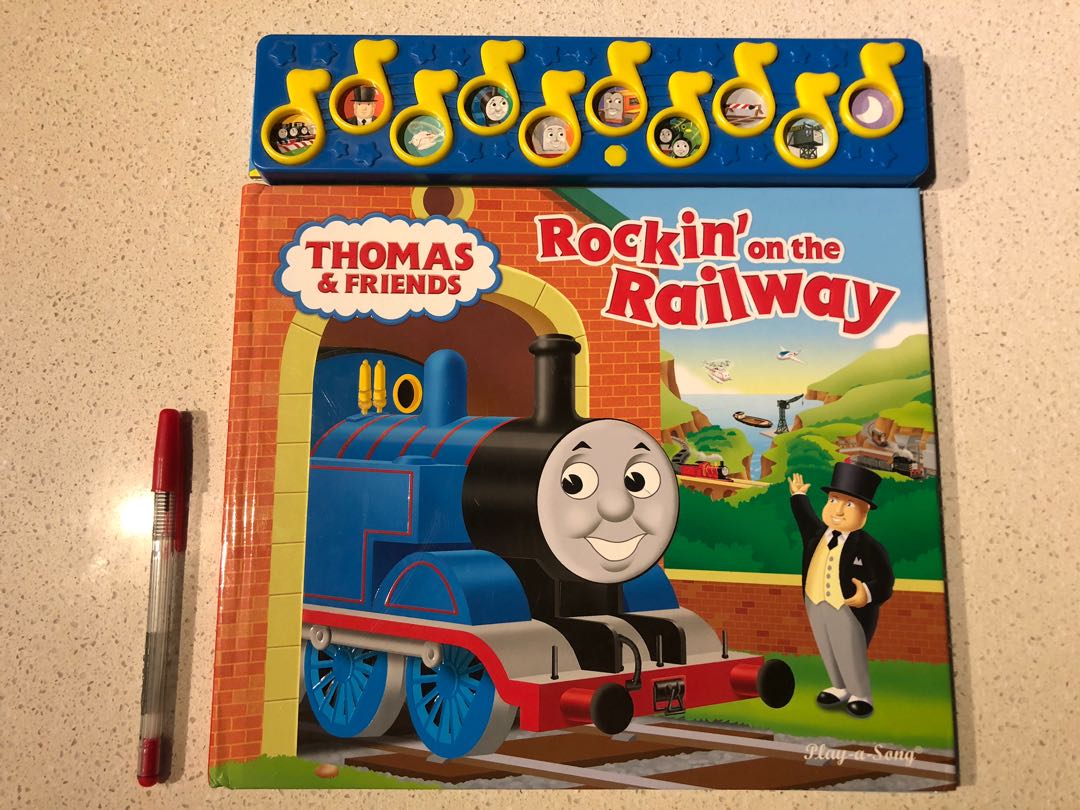 Thomas & Friends Rockin' on the Railway Play-a-Song, Hobbies & Toys, Books  & Magazines, Children's Books on Carousell