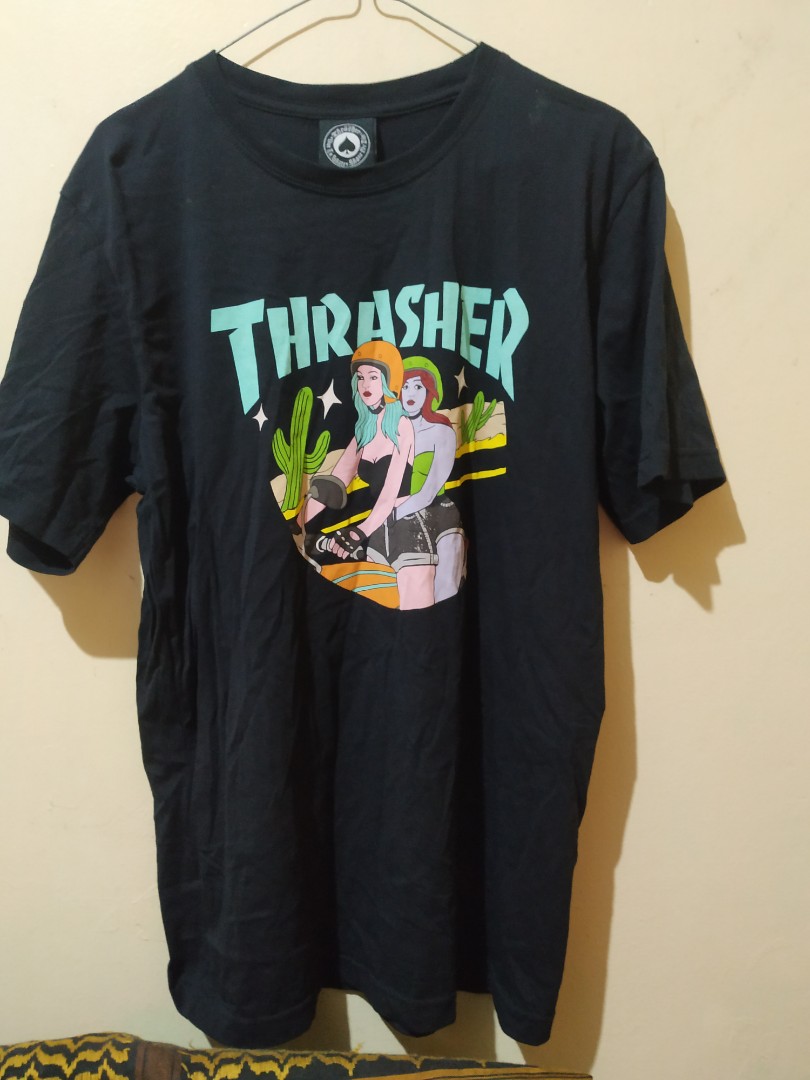 Thrasher t shirt original 100 size L Fesyen Pria Pakaian