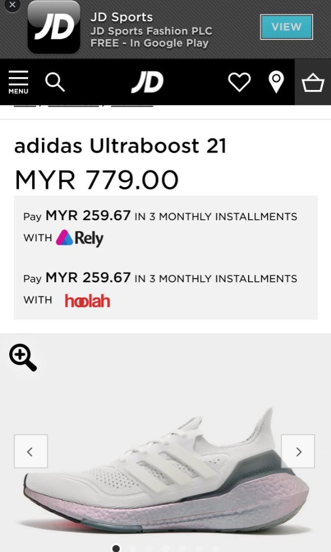 Ultraboost 21 UK 9 Crystal White Crystal White Hazy Green Men s