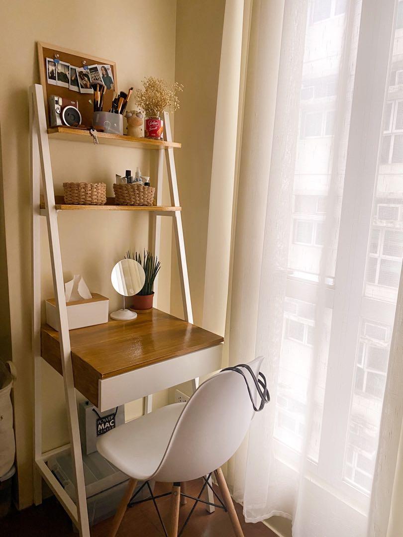 Single study best sale table and chair