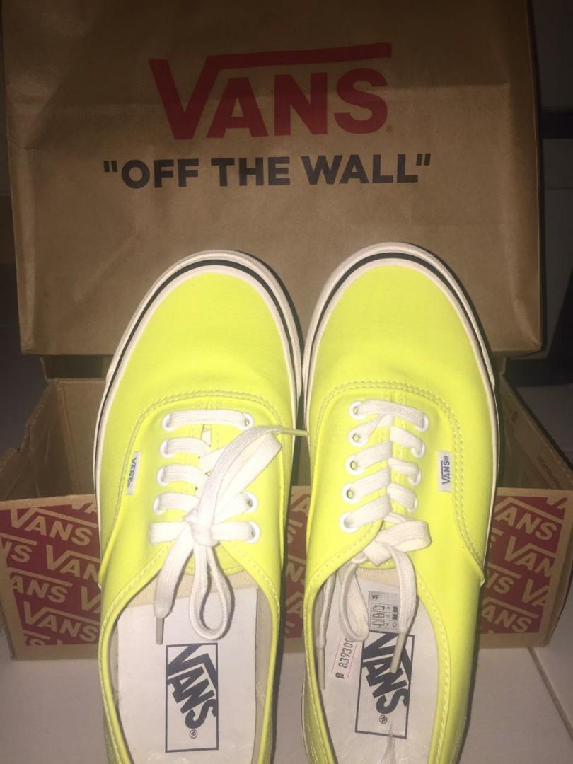 Vans authentic yellow neon 2025
