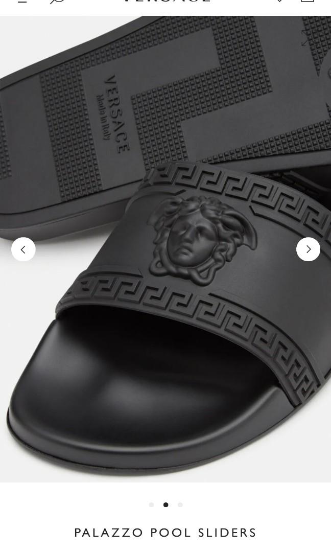 Versace sliders mens sale clearance