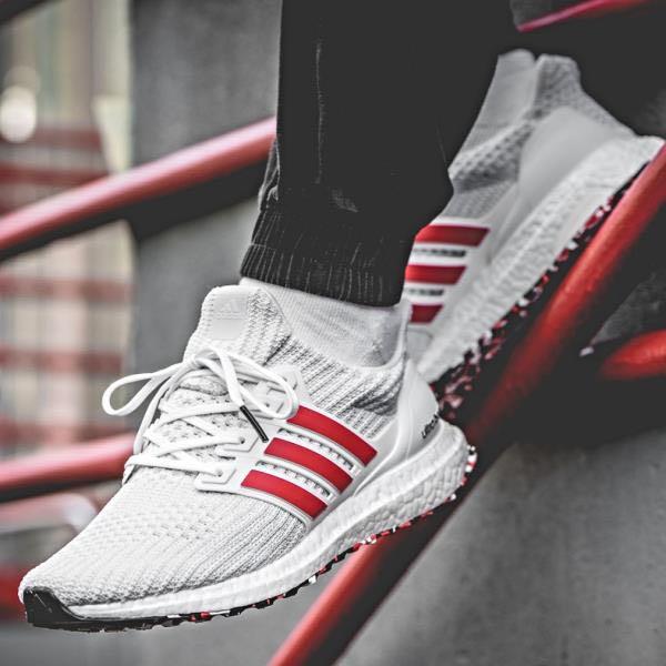 White and red deals adidas ultra boost