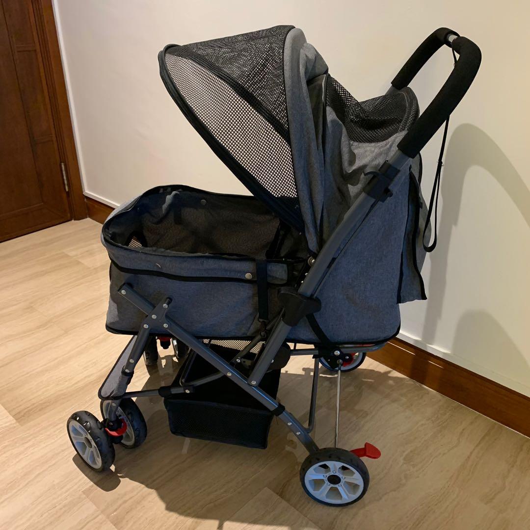 dog stroller reversible handle