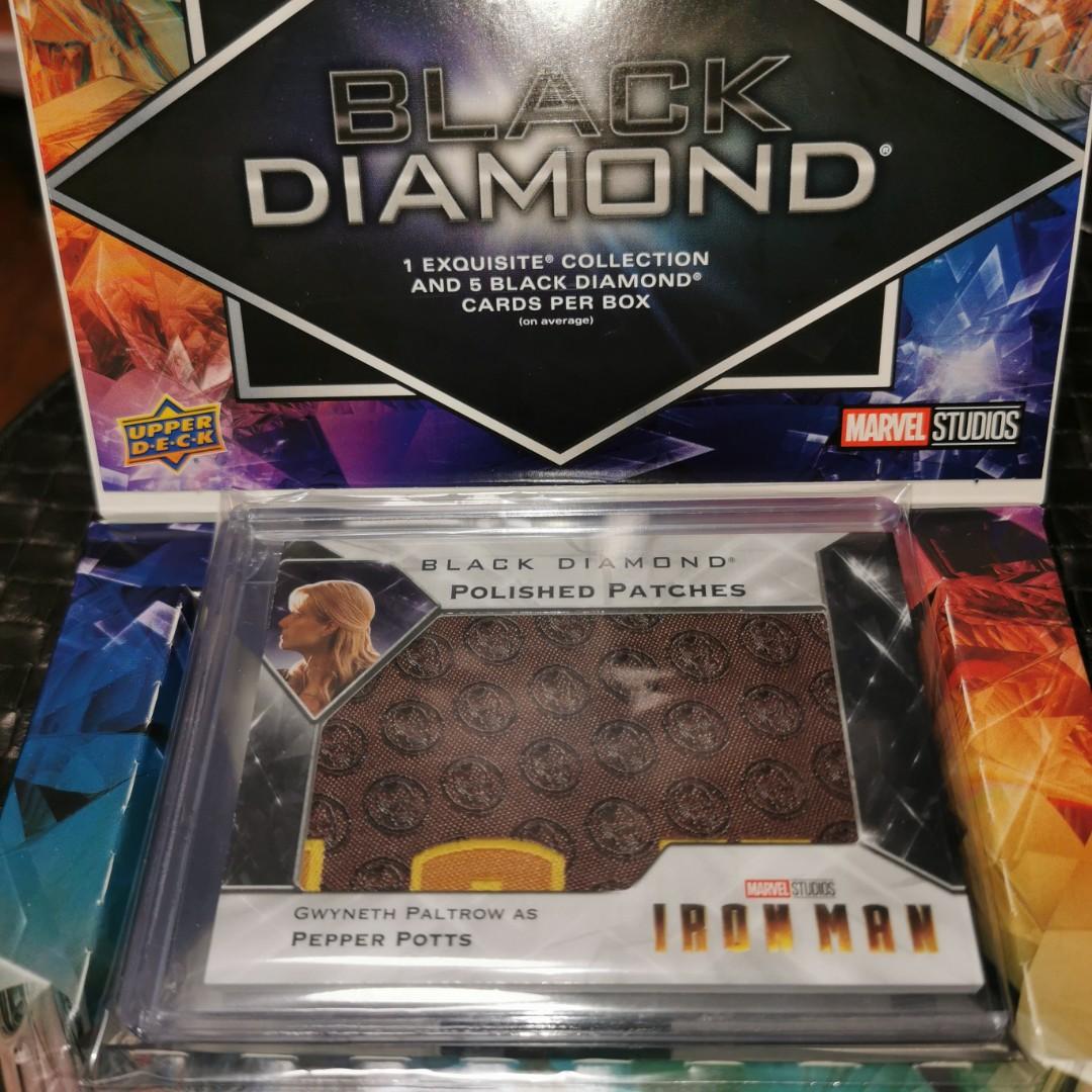 2021 upper deck marvel black diamond Polished Patches - Pepper Potts,  興趣及遊戲, 手作＆自家設計, 工藝用品及工具- Carousell