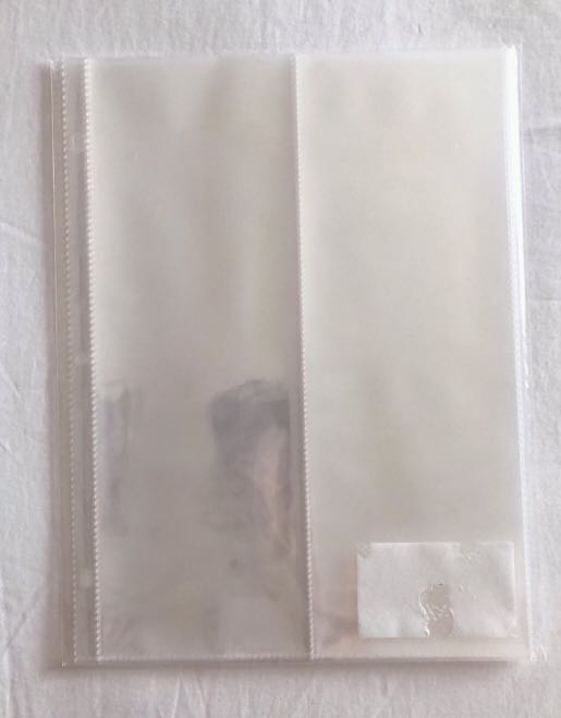 2p Vertical 3Hole A4 Binder Sleeves, Hobbies & Toys, Stationary