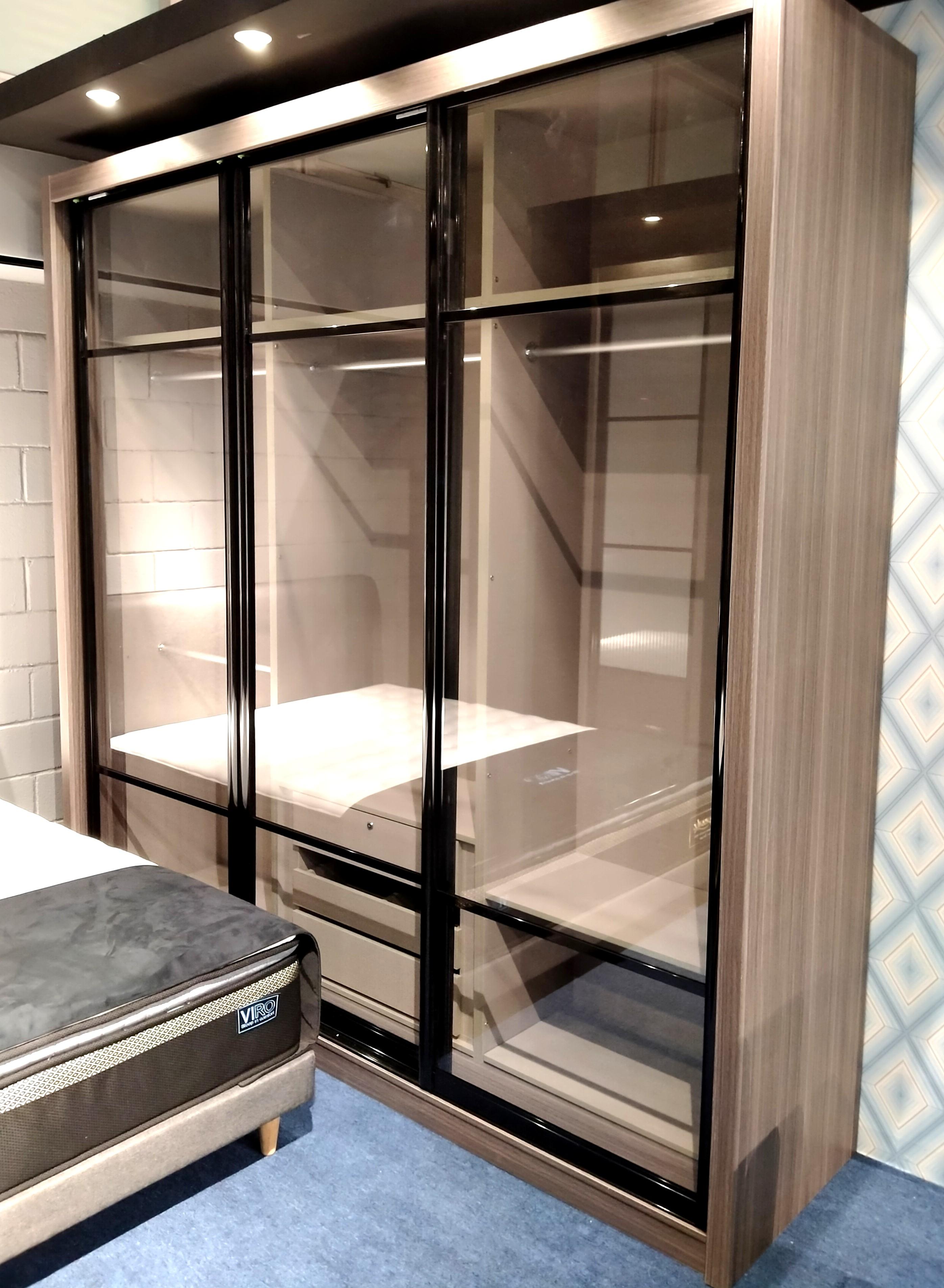 8ft Sliding Door Wardrobe Furniture Home Living Furniture Shelves