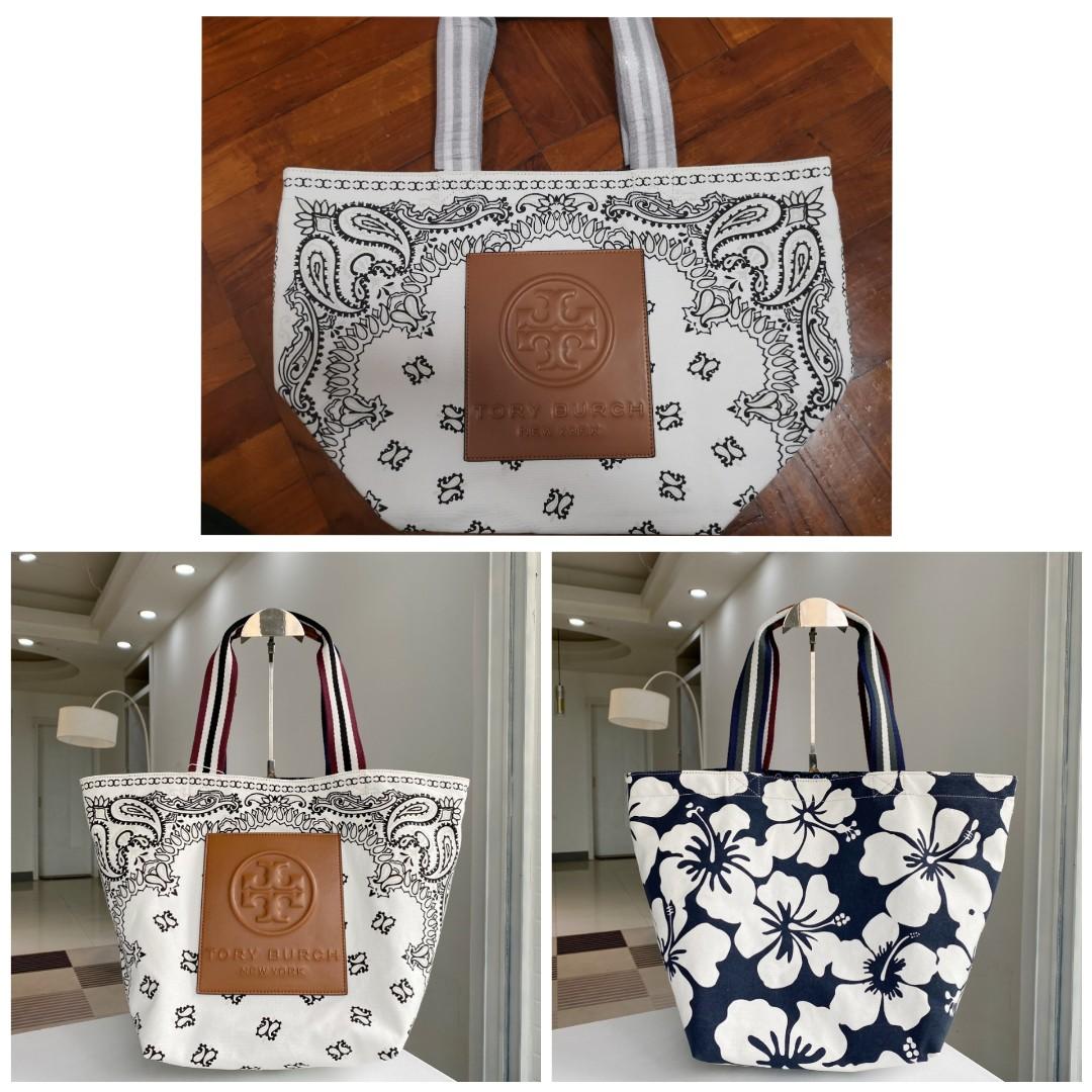tory burch gracie printed canvas tote