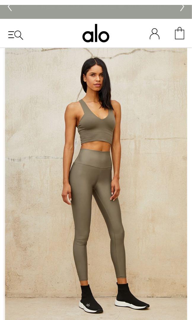  Alo Yoga High-Waisted Avenue Legging - Women's Olive Branch,  XXS : Clothing, Shoes & Jewelry