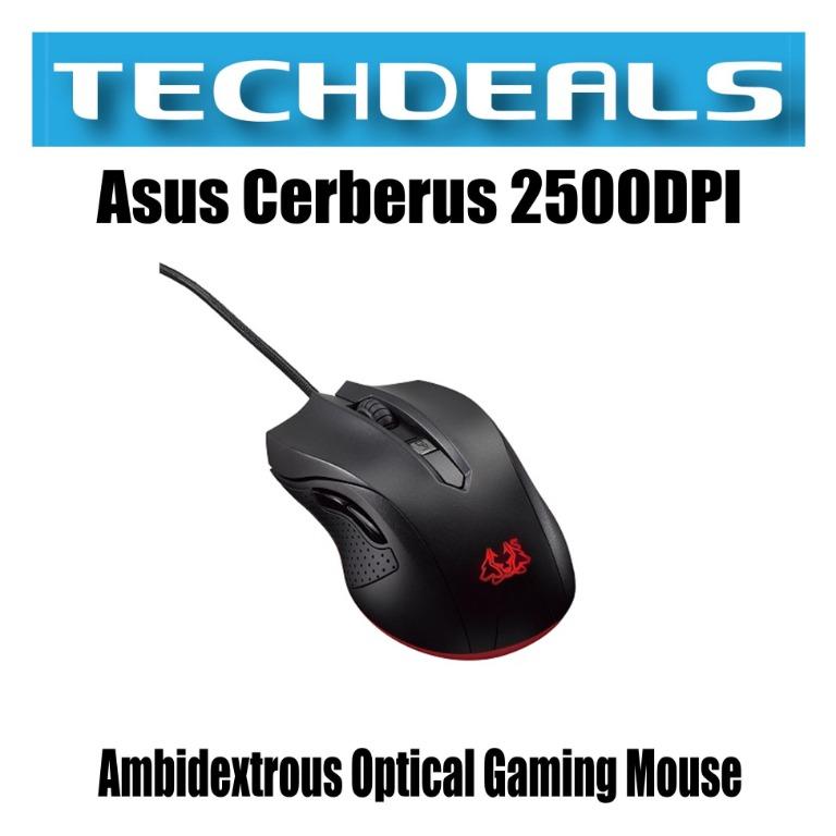 Asus Cerberus 2500dpi Ambidextrous Optical Gaming Mouse Electronics Computer Parts Accessories On Carousell