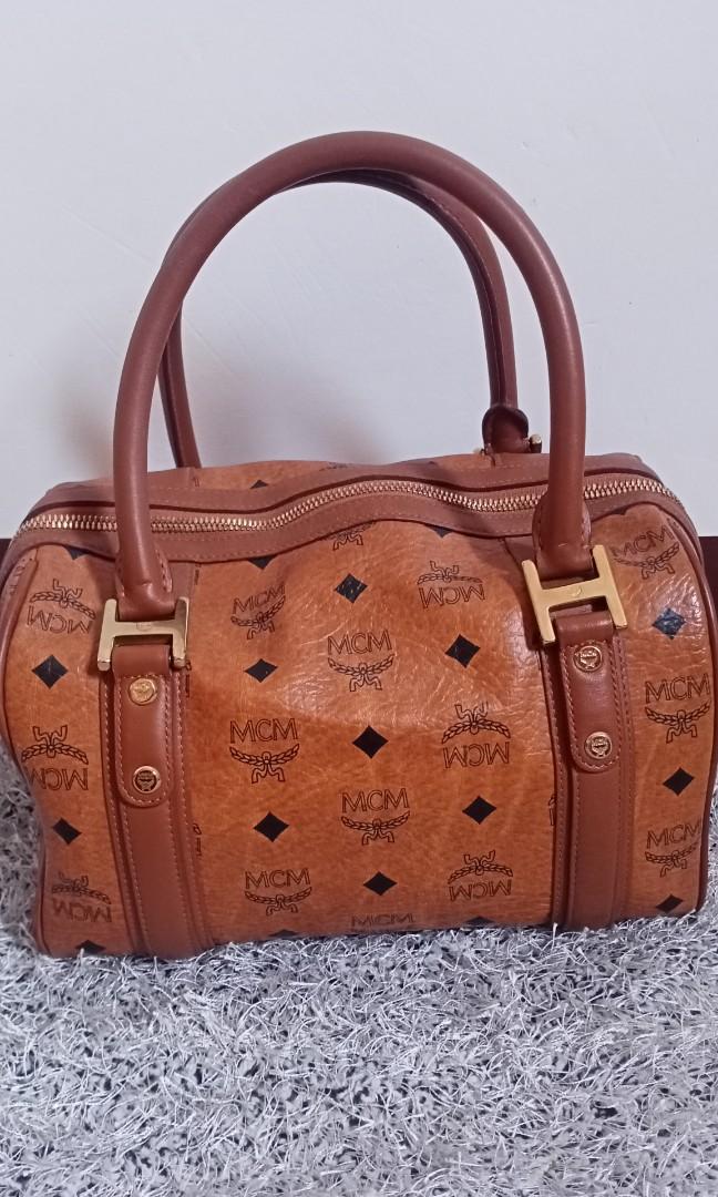 MCM COGNAC Doctors bag, Luxury, Bags & Wallets on Carousell