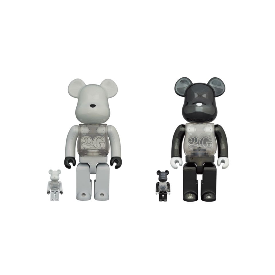 BE@RBRICK 2G WHITE CHROME 1000％