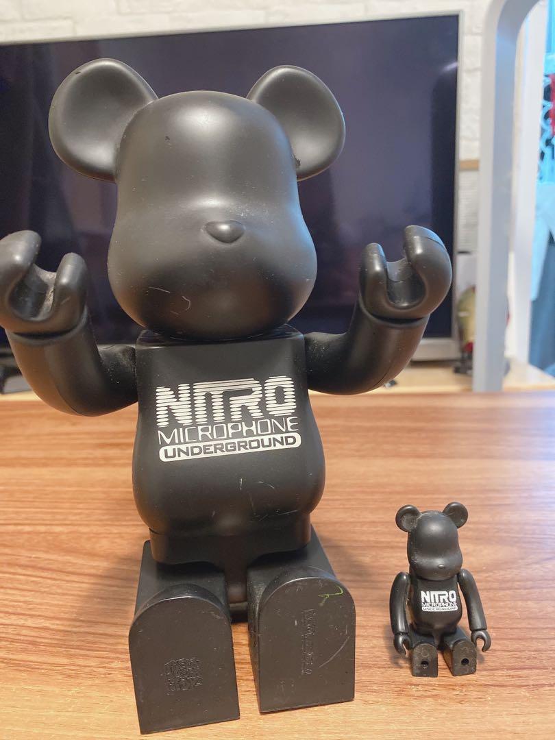 Bearbrick nitro microphone underground 400% + 100%, 興趣及遊戲