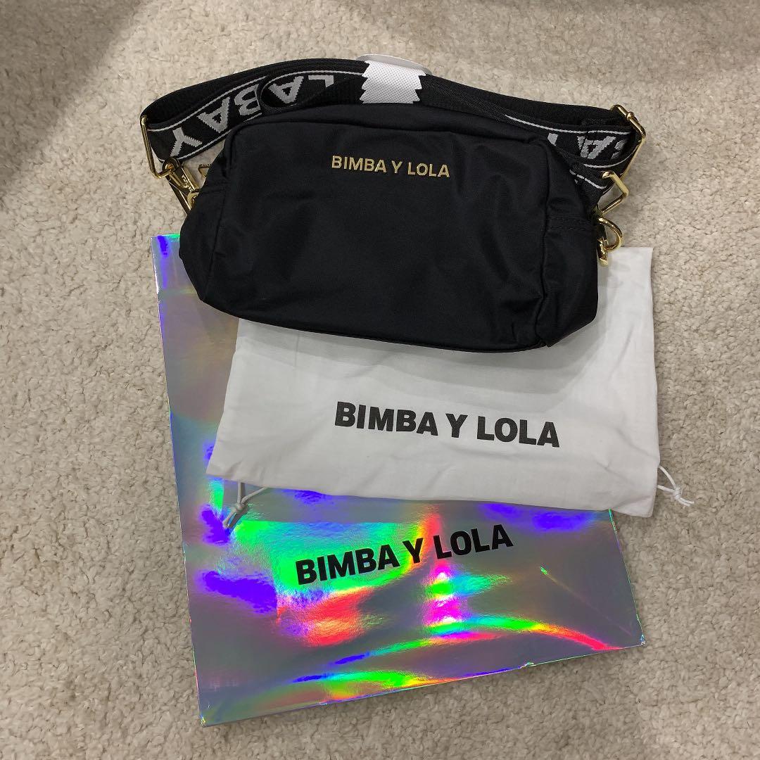 Bimba Y Lola S Black Nylon Crossbody Bag