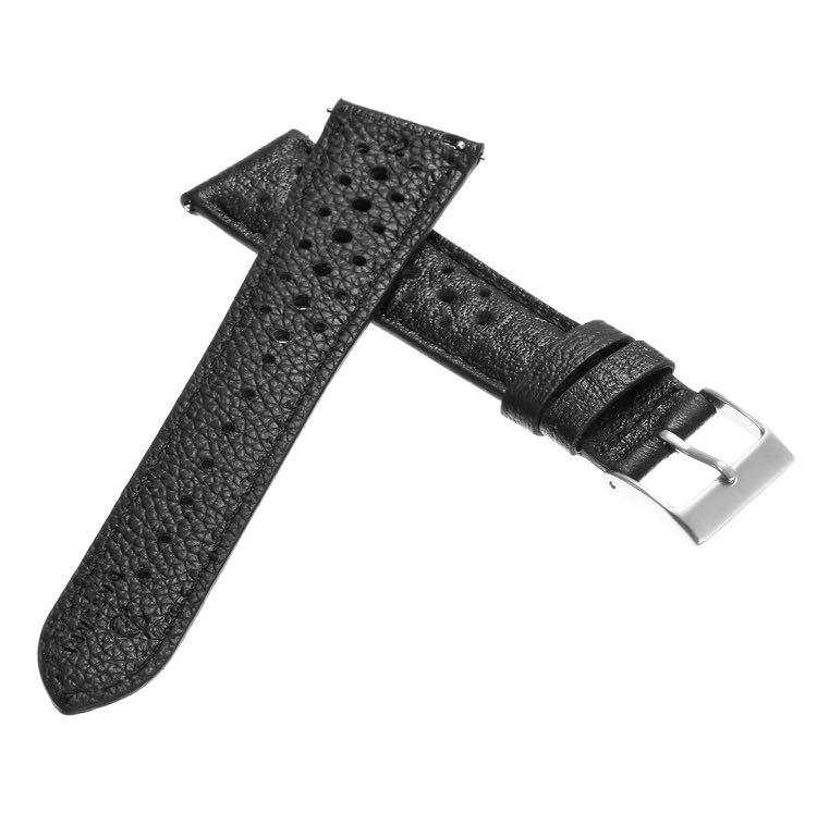 BLACK Dassari Rally Genuine Italian Leather Watch Strap Luxury