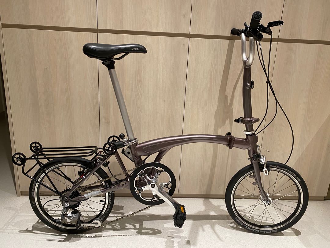 Brompton fold 16 foldie with 8 speed 105 gear set Sports