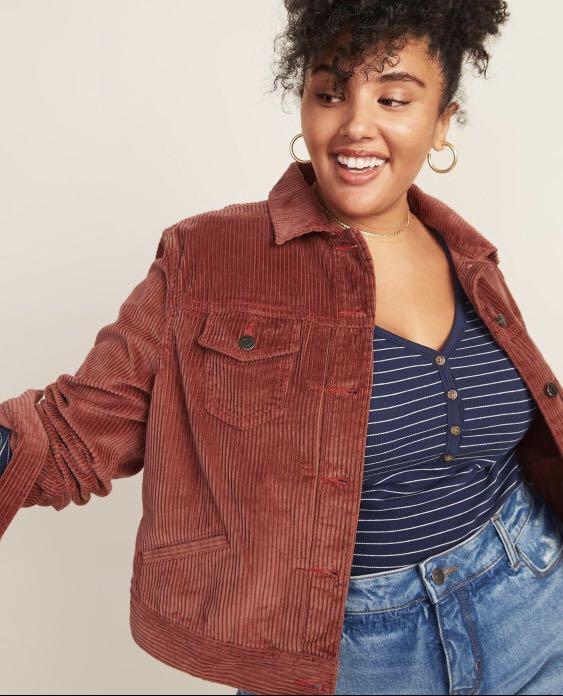 Cropped corduroy jacket for women 