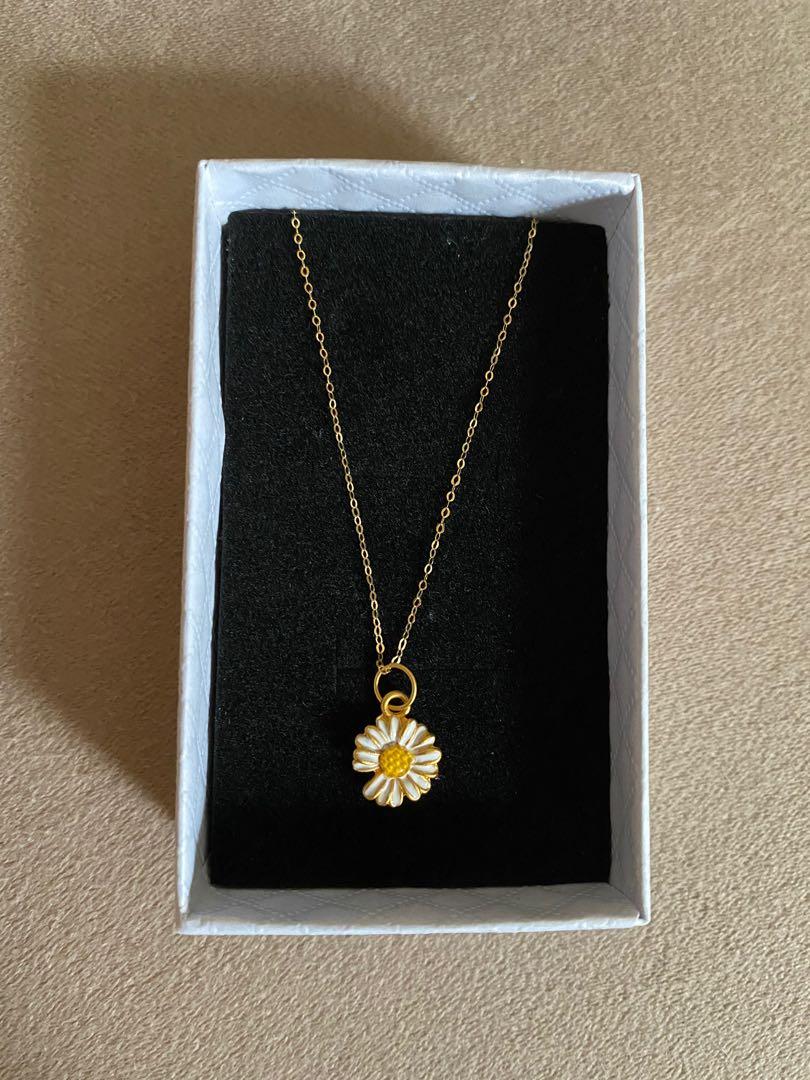 Daisy cheap gold necklace