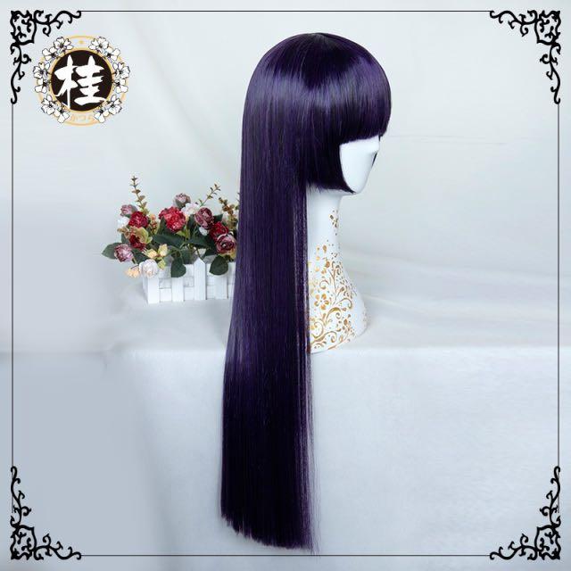 Dark purple wig Hobbies Toys Collectibles Memorabilia J pop