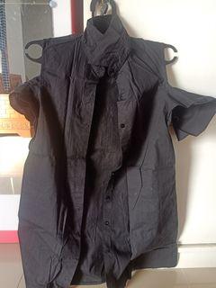 Dress sabrina hitam
