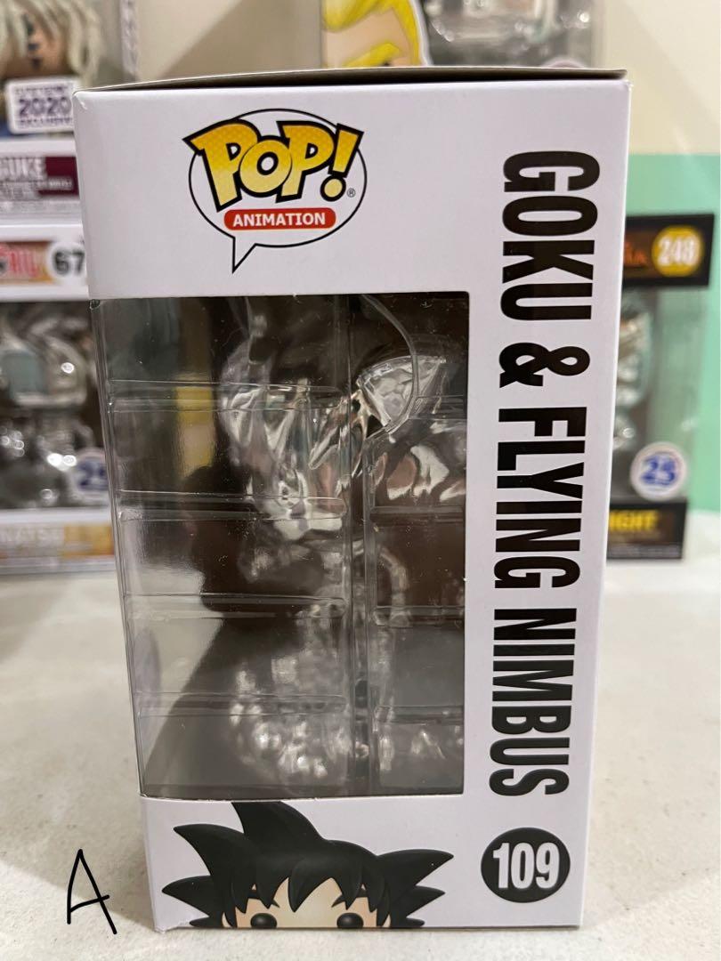 Funko Pop - Goku & Flying Nimbus (Silver Chrome) (Category: Designer & Blind Box Toys) located in Makati City. Submitted by argonomic (Listing ID 1088623939, Image 2). Description: Goku & Flying Nimbus (Silver Chrome) 109 Funimation Brand New (Shipped from US) Box Condition - 9/10 (See Photos) Free sorter box and boss protector Delivery via Grab or Lalamove, to be shouldered by the Buyer.