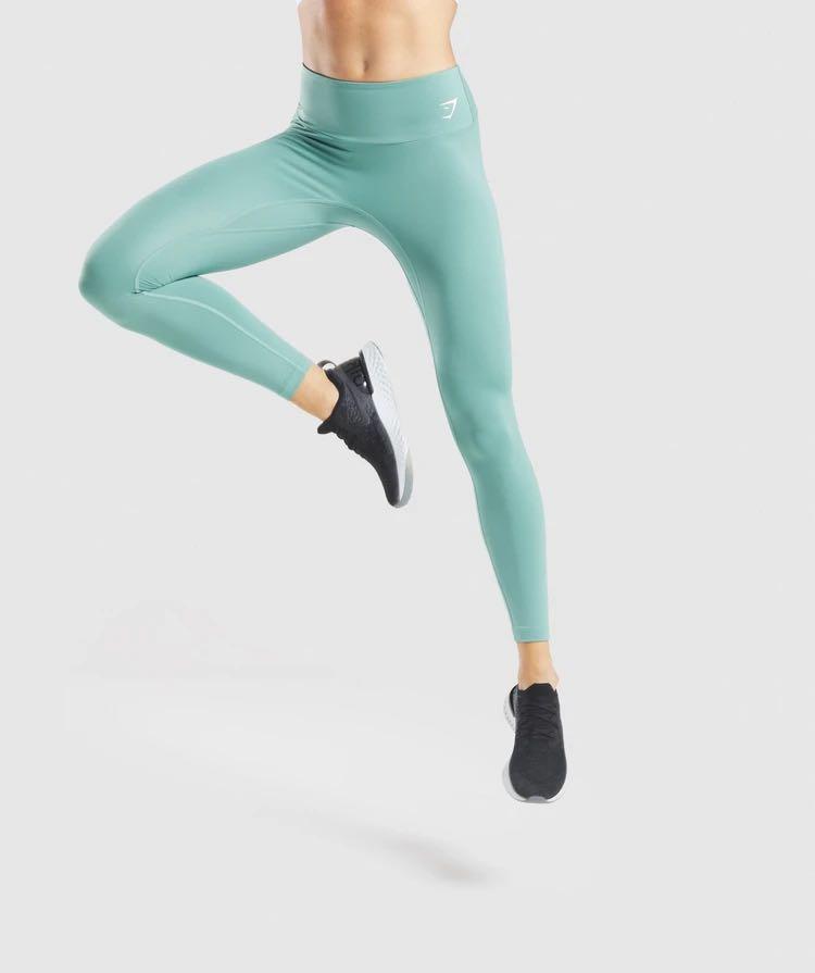 GYMSHARK Dreamy XS Women Sport Trousers Pistachio Ice Cream Green Leggings