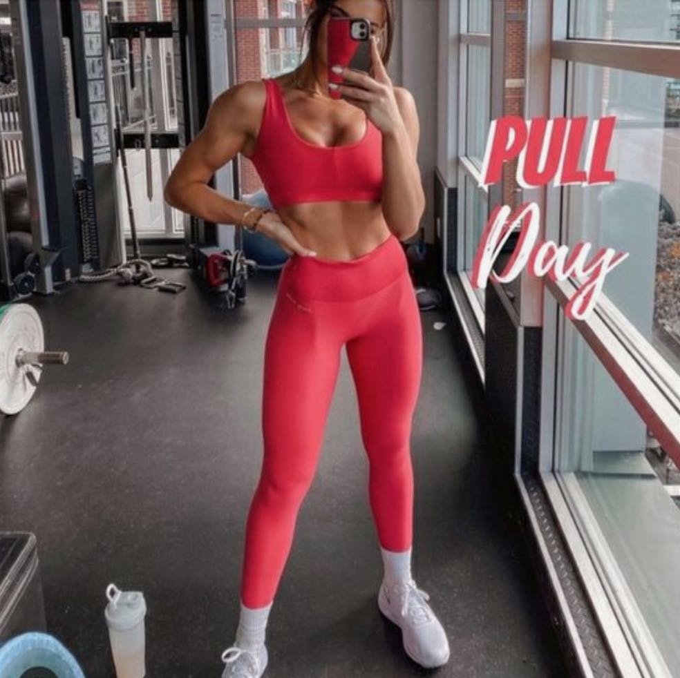 Gymshark, Pants & Jumpsuits, Gymshark Legacy Collection Leggings In Red  Brick