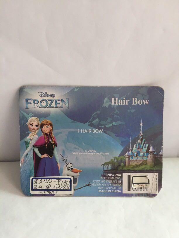 Hair Bow ( Disney Frozen) (Category: Looking For) located in Pasay City. Submitted by redgiftshop (Listing ID 1088559307, Image 3). Description: Aged 3+ not for children under 3yrs old .