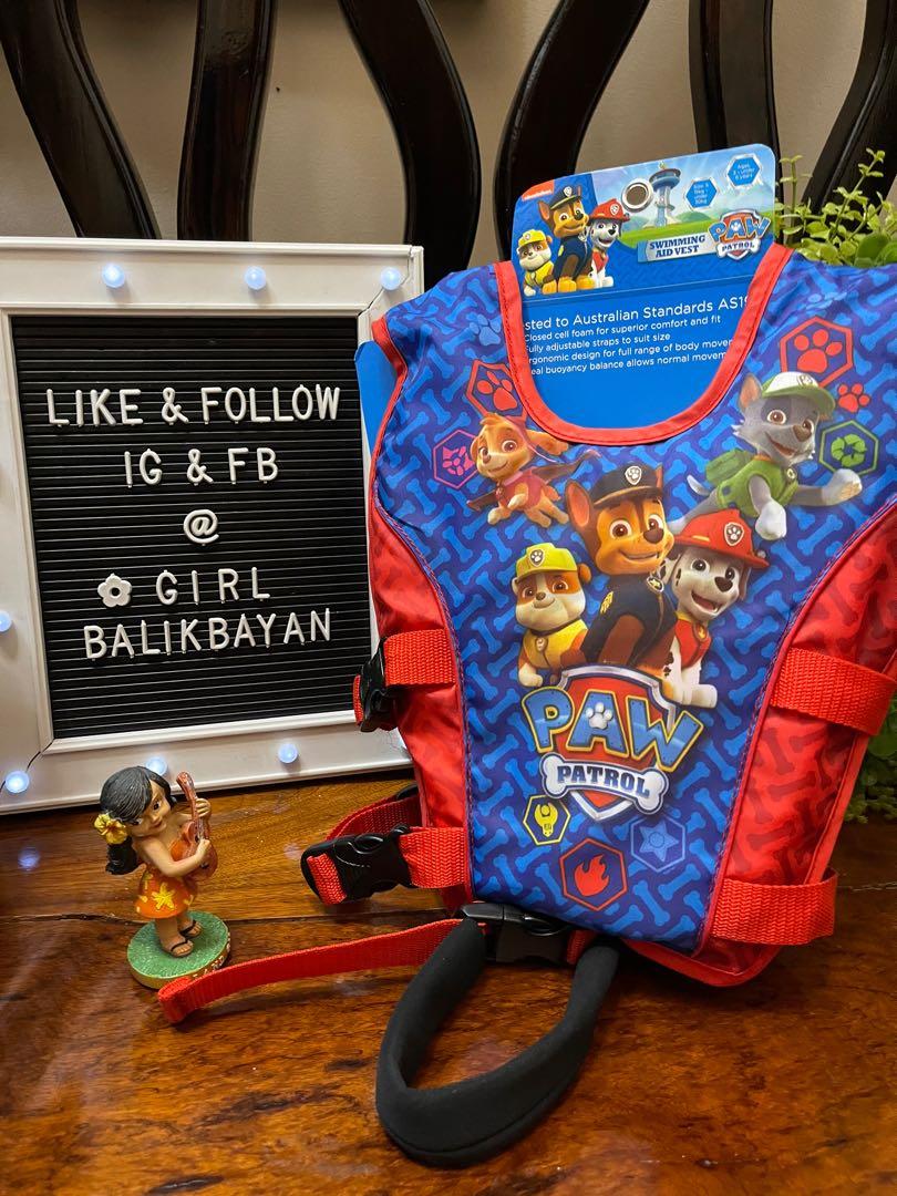 Paw patrol swimming sales vest