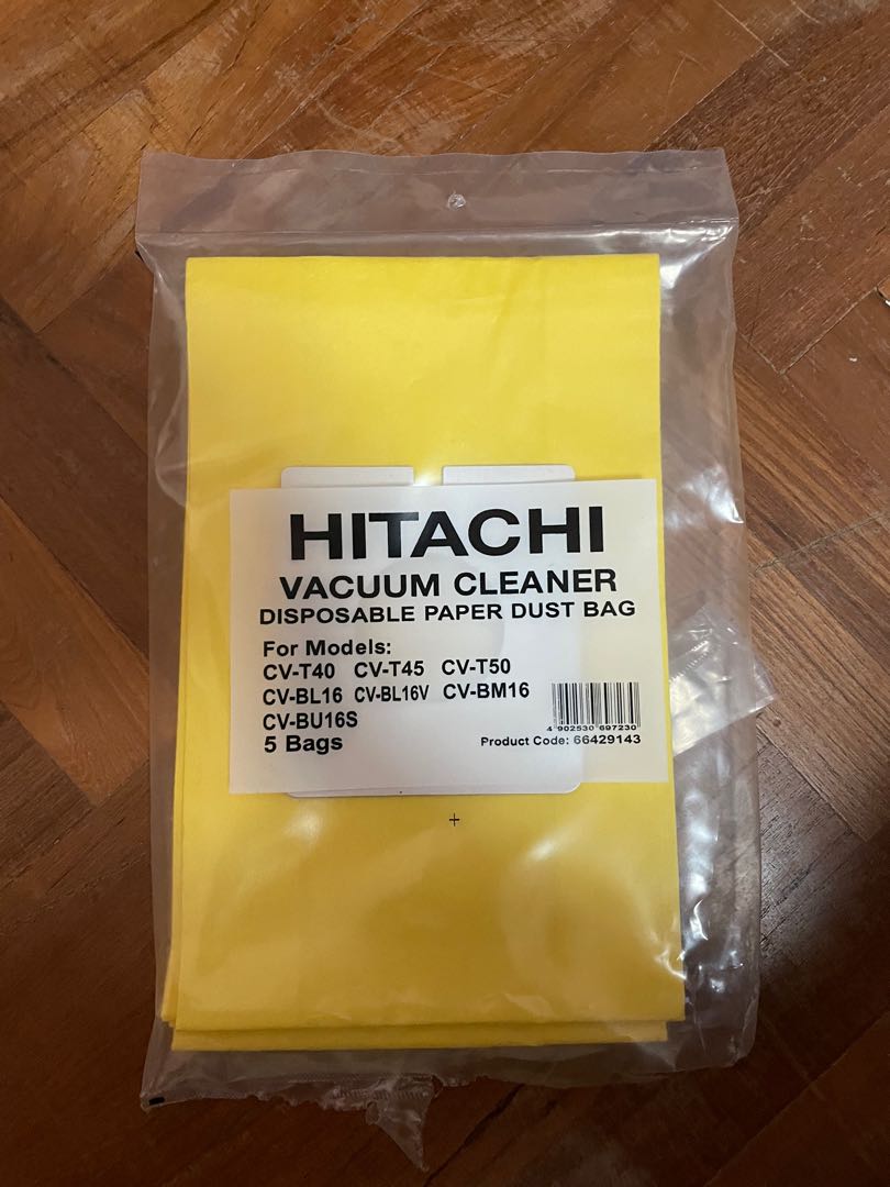 Hitachi CVT40 920 Vacuum Cleaner Disposable Paper Dust Bag, TV & Home