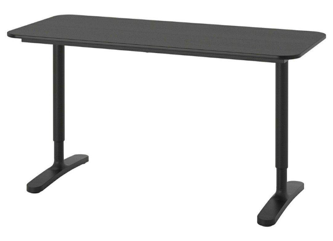 Ikea Office desk Bekant 140x60, Furniture & Home Living, Furniture
