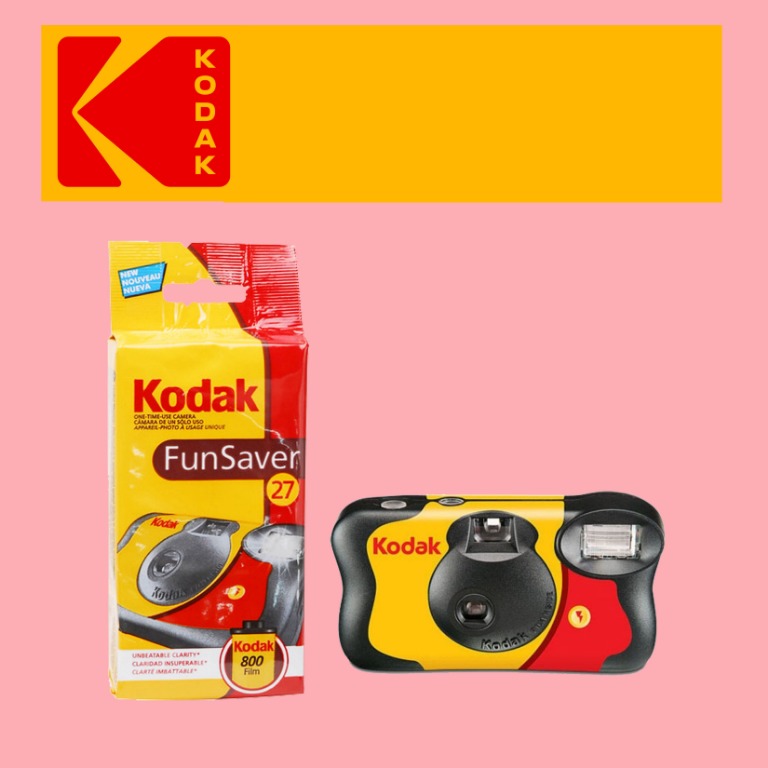 Kodak Funsaver 35mm One-Time-Use Disposable Camera (ISO-800, 27