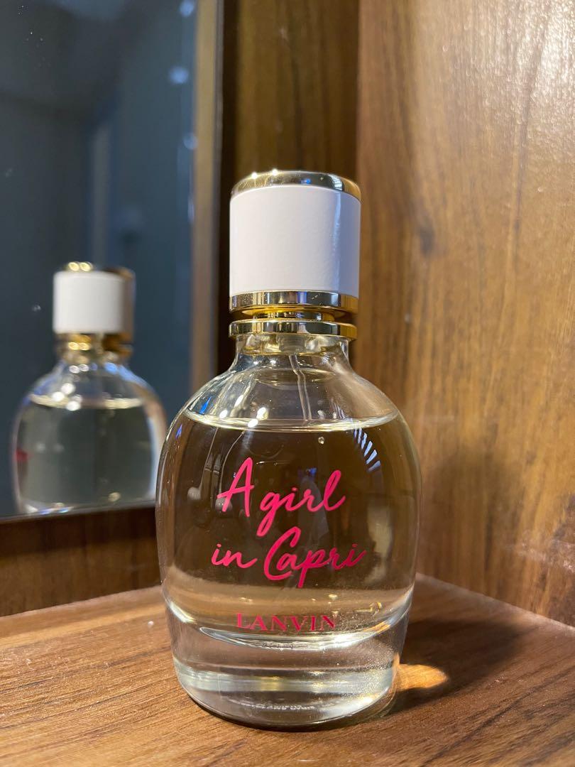 Parfum a girl in capri lanvin top