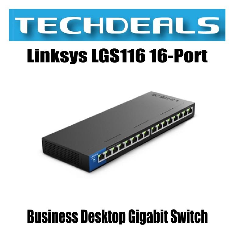 Linksys Business LGS116 - Switch Ethernet 16 ports Gigabit - Switch -  Linksys