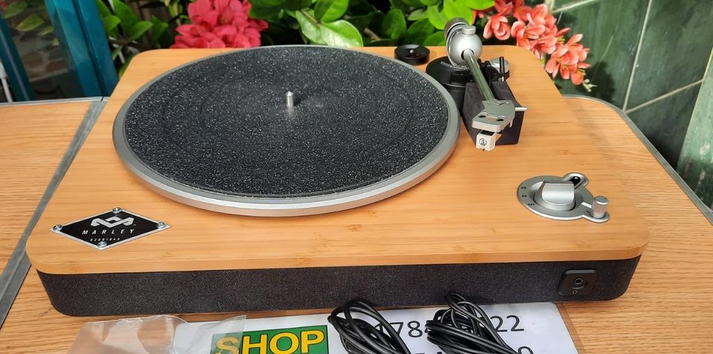 Marley Turntable (Category: Other Audio Equipment) located in San Pedro. Submitted by aussie.surplustore (Listing ID 1088597985, Image 3). Description: Marley Stir It Up Wireless Turntable Their price: P12,000 Our price: P5,500 * Bluetooth * Audio Technical cartridge * USB to PC recording * Auto start/stop belt drive * Built in Pre-Amp * 3.5mm Aux Out * 45 and 33 RPM speeds * Comes with fabric dust cover -Australian Surplus -Good as new -Some acc