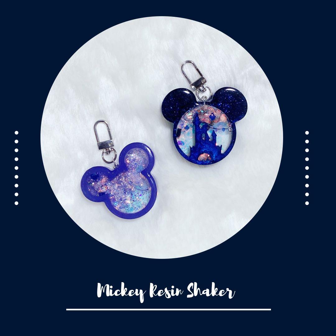 Mickey Resin Wet Shaker Keychain Hobbies Toys Stationery Craft Handmade Craft On Carousell
