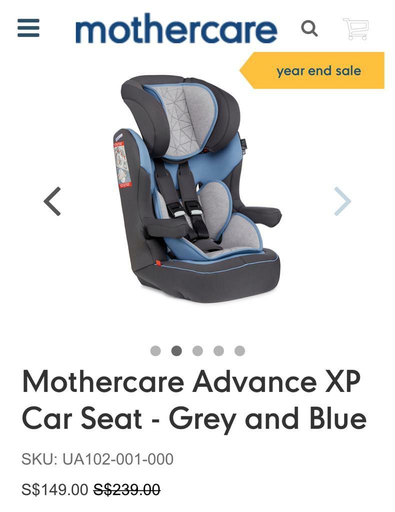 Mothercare Advance XP Car Seat Babies Kids Going Out Car