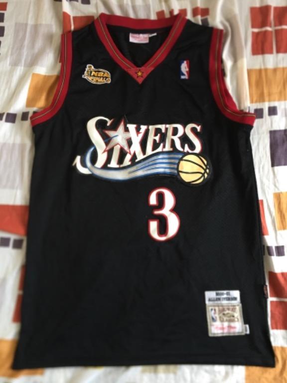 2001 Allen Iverson Philadelphia 76ers Champion Alternate NBA Jersey Size 48