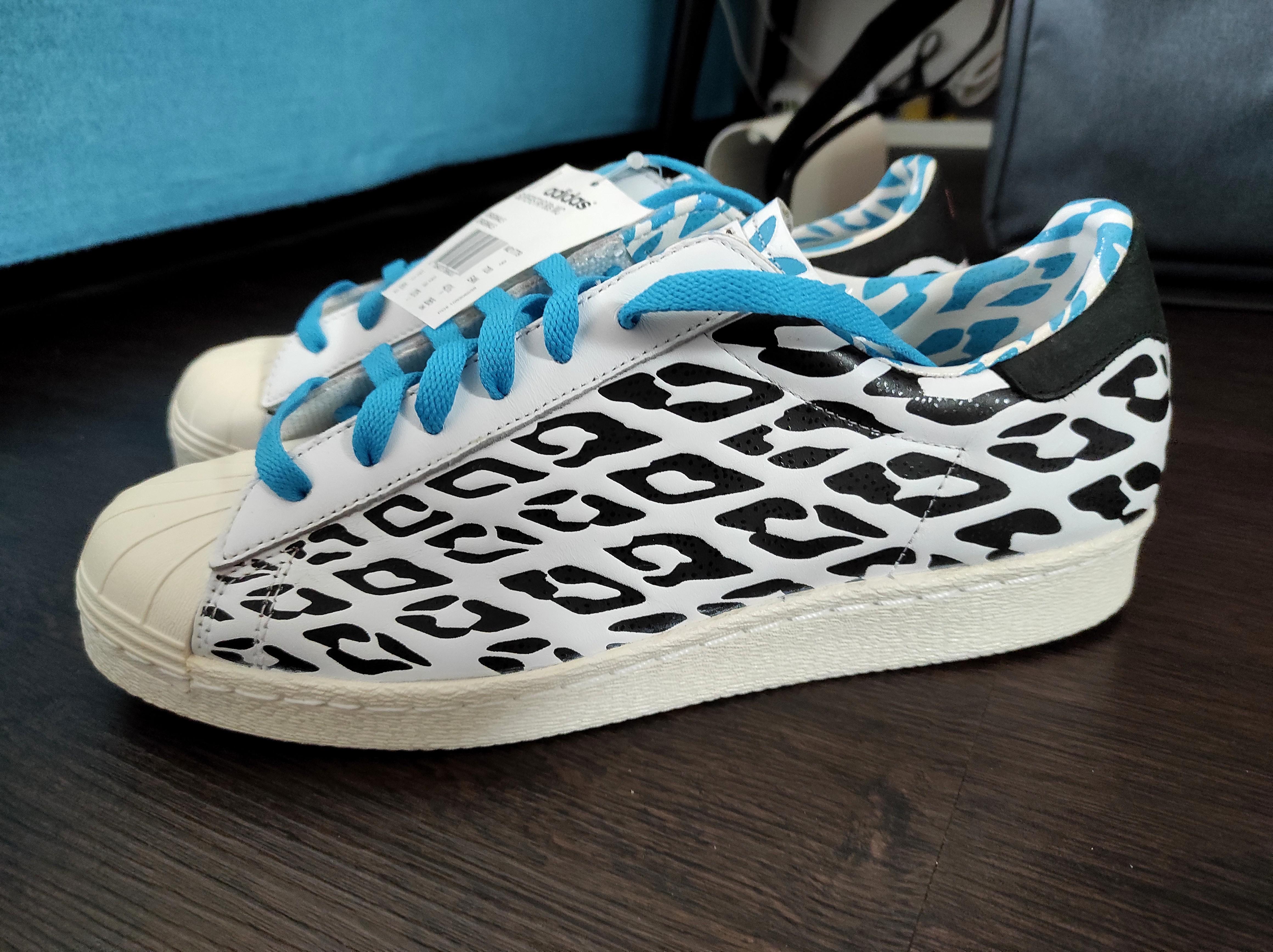 New L. Messi Adidas Originals Superstar 80s Deluxe Sneakers UK 9