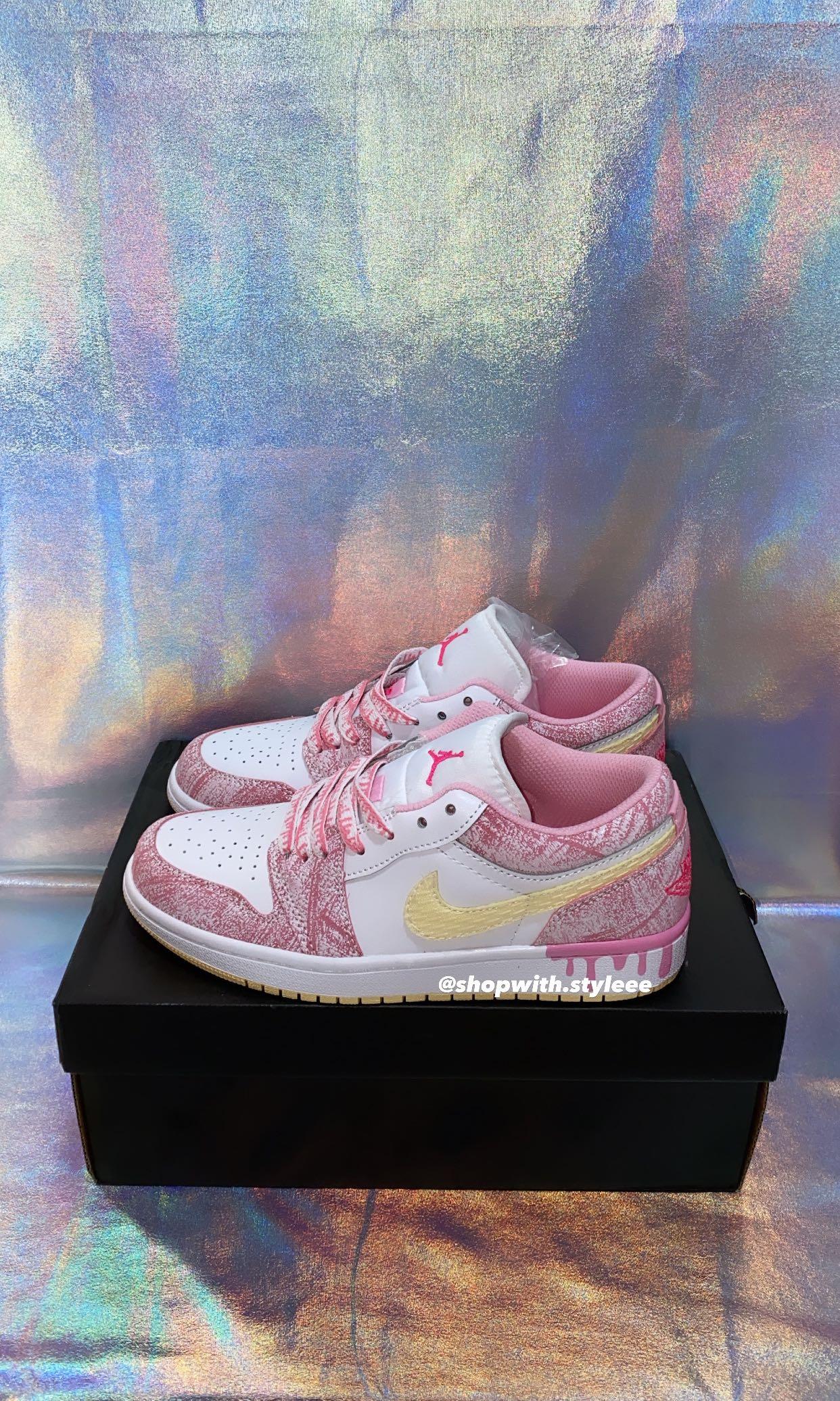Nike Air Jordan 1 Low 'Paint Drip', Women's Fashion, Footwear, Sneakers