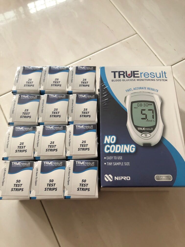 Nipro blood glucose test strip and monitor, Health & Nutrition, Health