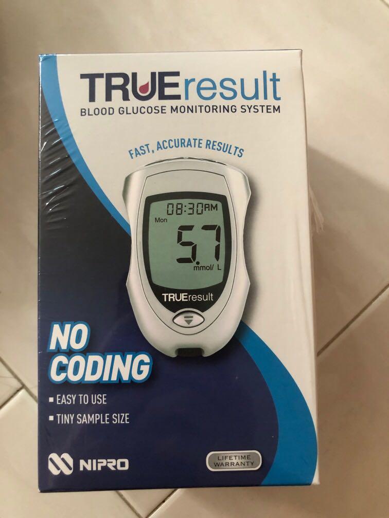 Nipro blood glucose test strip and monitor, Health & Nutrition, Health