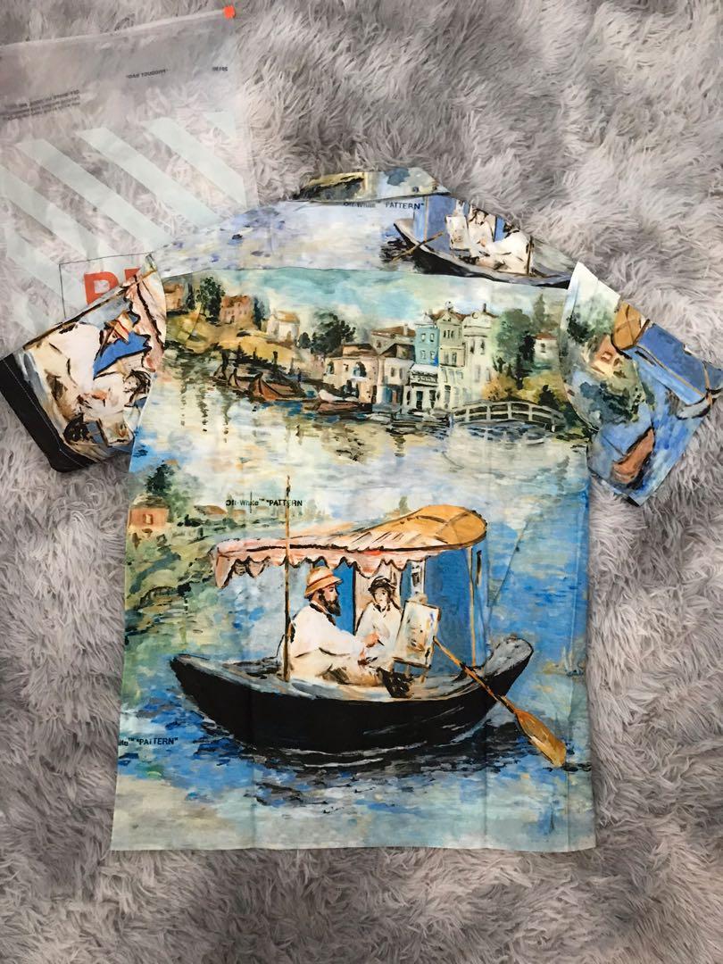 off white lake holiday shirt Men s Fashion Tops Sets Formal
