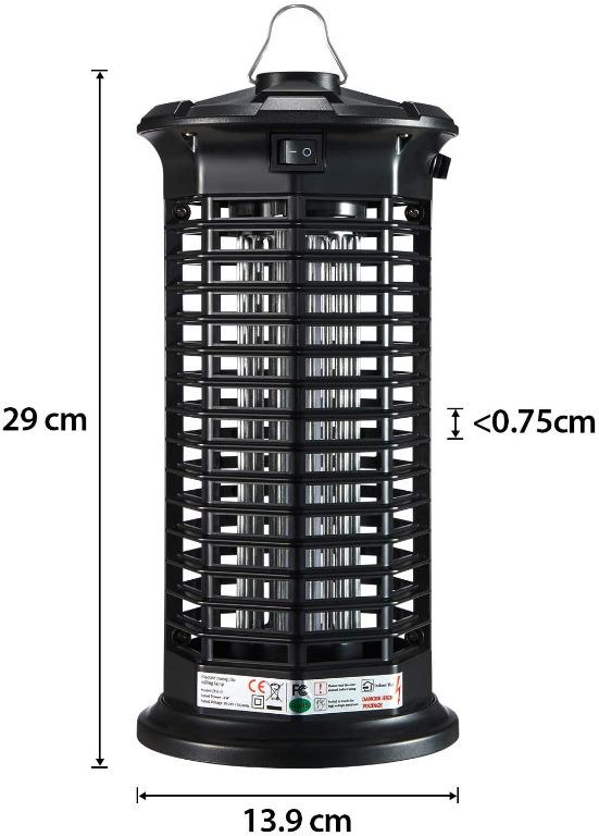 Ohuhu Mosquito Killer Lamp Electric Mosquito Killer 4W LED Trap Fly Zapper Bug Insect Killer Lamp No Toxic Chemicals Effective for Reducing Flying