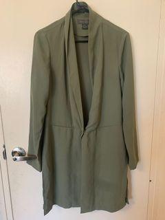 Olive green trench