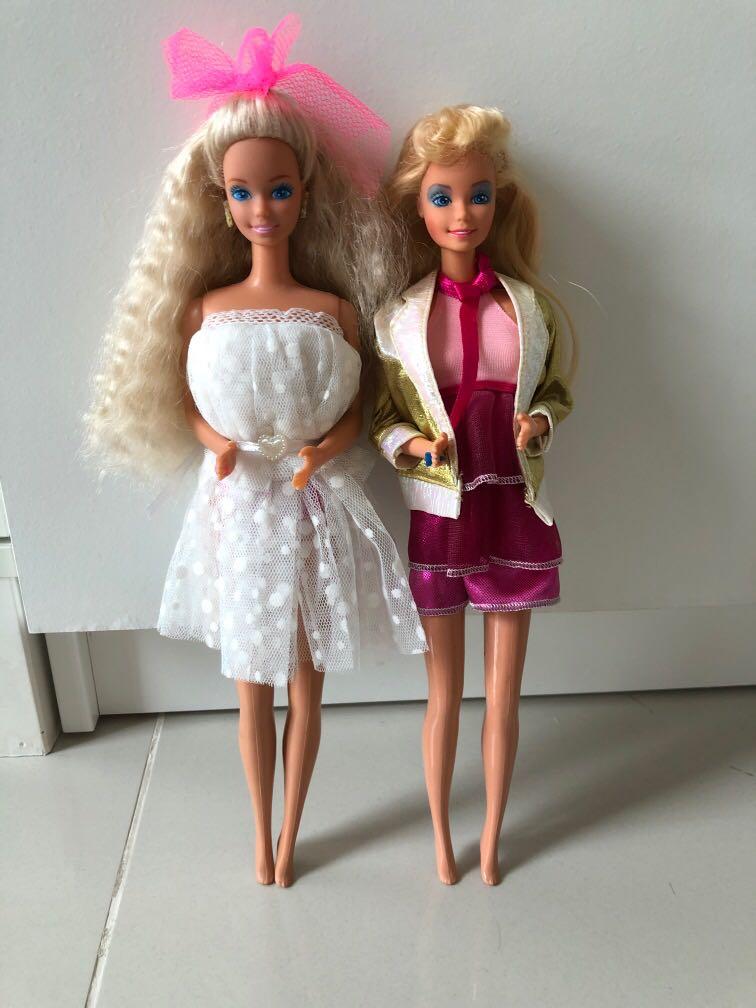 Original Mattel 80’s barbie rock me action barbie pink and good condition