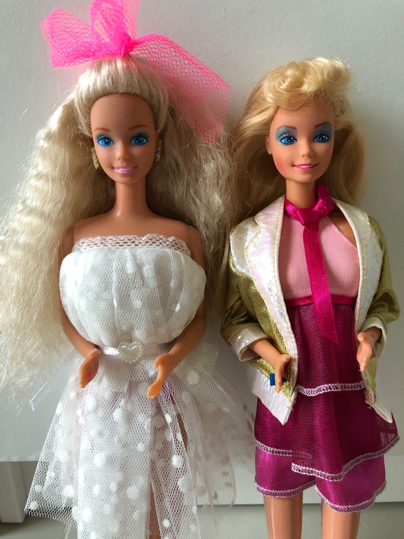 Original Mattel 80’s barbie rock me action barbie pink and good condition