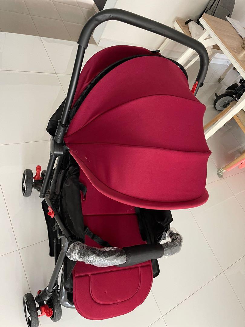 back facing stroller