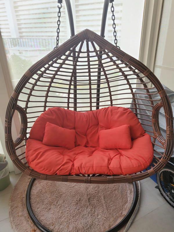Outdoor cocoon swing (Double), Furniture & Home Living, Furniture, Other Home Furniture on Carousell