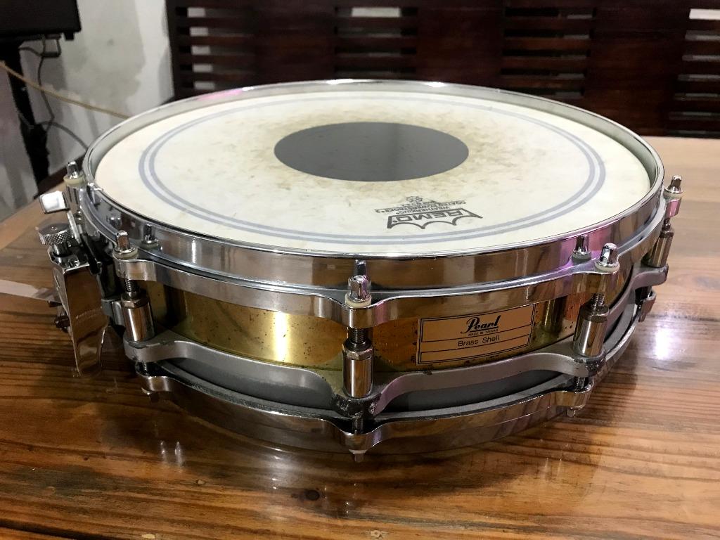 Pearl B-914P Free-Floating Brass 14x3.5 Piccolo Snare Drum (1st